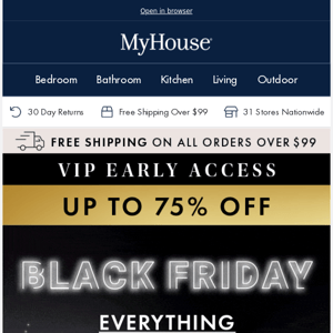 EXTRA 20% OFF 🖤 BLACK FRIDAY Sale 🖤 VIP ACCESS 