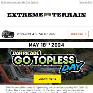 Go Topless Day 2024 🌟 Free Gear