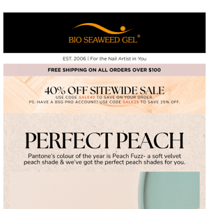 Discover the Perfect Peach at 40% Off 🍑