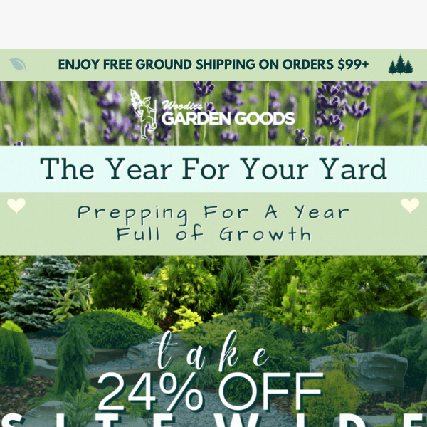 Take 24% OFF SITEWIDE & Build Your 2024 Landscape🌸🌲🌷🌳🌼