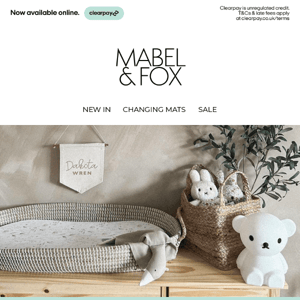 Yay! You can now Clearpay with Mabel & Fox