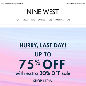 Last Day! Up to 75% OFF Sale