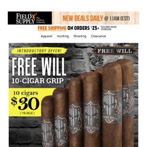 🔥 Free Will cigars + freebie, plus Cuba Aliados, DTOM & more...