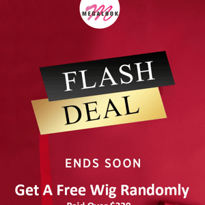 Flash Deal: $139.8 Get 26'' Long Lace Wig
