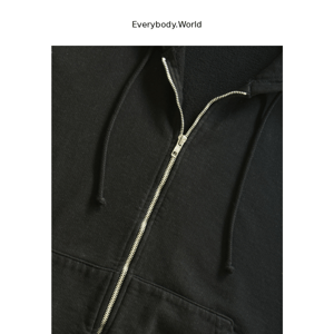 Zip Hoodie with a nice long drawcord
