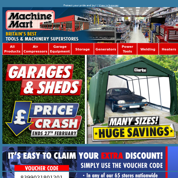 Garages & Workshops Price Crash Now On! Save £££s