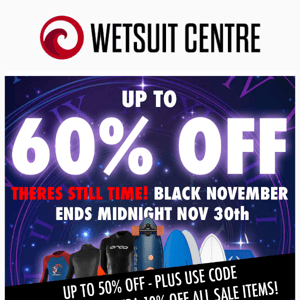 THERES STILL TIME 🙌 Up to 60% Off Until The End Of November!