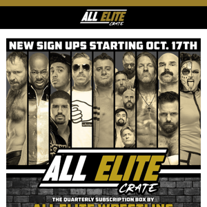 The new AEW mystery crate is now available! Only limited subscriptions left.