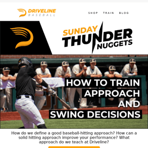 Training Approach and Swing Decisions