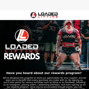 Lift Big and Save Big with our Rewards Program!