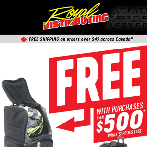 ON NOW: Free Roller Bag