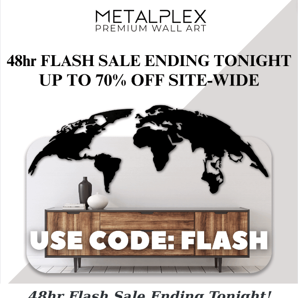 Ending Tonight: 48hr Flash Sale - Up To 70% Off