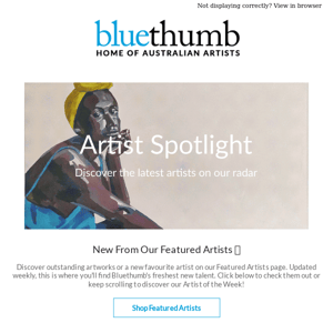 Bluethumb's freshest new talent 🎨