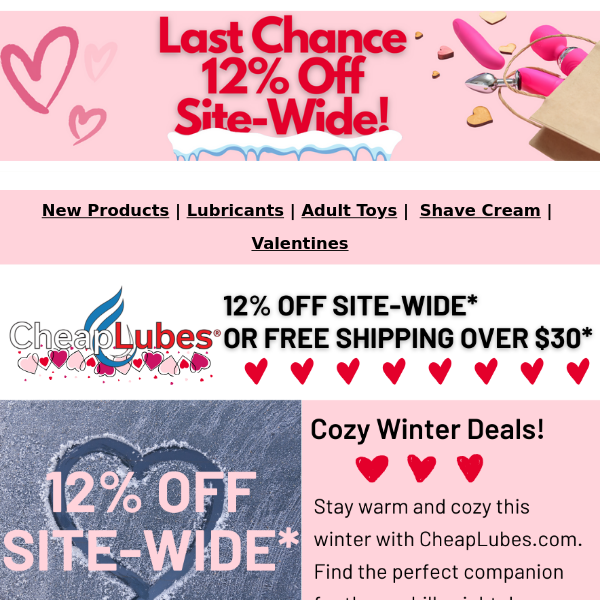 Last Chance to Get 12% Off Everything or Free Shipping on Orders Over $30 at CheapLubes.com!