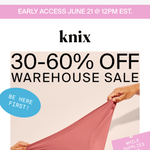 Set your alarms: The Warehouse Sale is coming