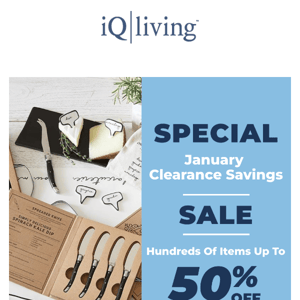 January Clearance Savings Begin 😃