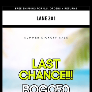 SALE ENDS SOON 💥 L A S T chance to shop BOGO50
