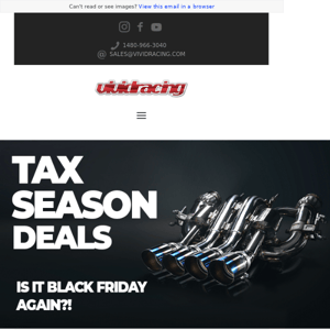 Black Friday? You Mean TAX SEASON DEALS! 🏁