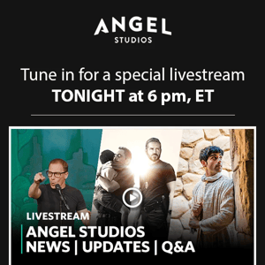 Join our Q&A livestream at 6 pm, ET, TONIGHT!