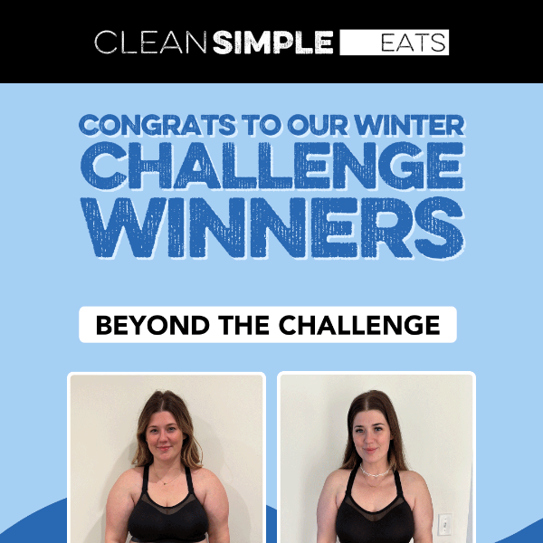 Give it up for our Winter Challenge winners!! 🎉