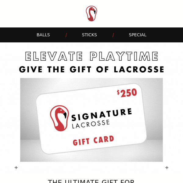 🎁 Unleash Your Potential - Gear up with Signature Lacrosse Gift Card!