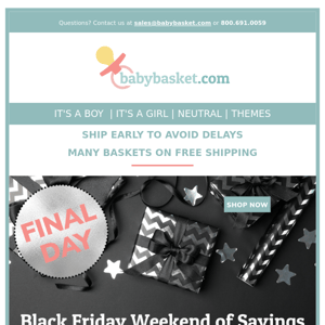 Last Call - Black Friday Weekend Sale – Save 15%