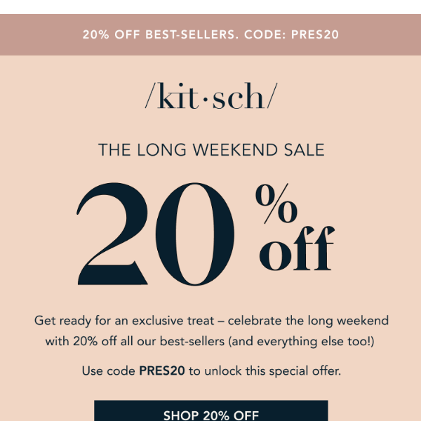 The Long Weekend Sale is Here! 🤩