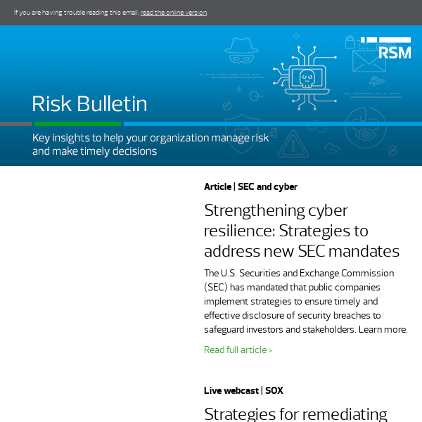 RSM Risk Bulletin