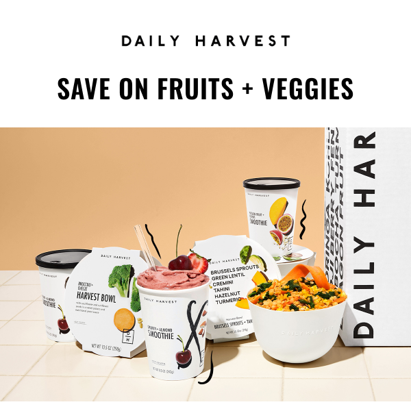 Use your FSA/HSA dollars on Daily Harvest