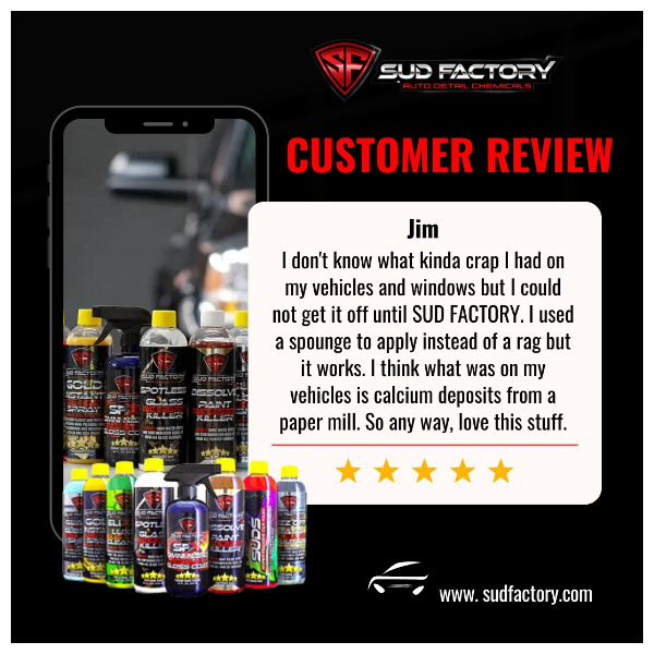 Sud Factory Spotless X2 Glass Water Spot Remover Real Customer Review 