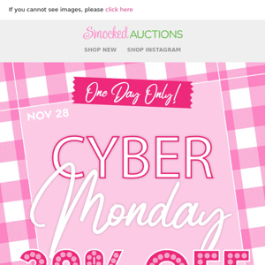 Happy 30% Off! It's Cyber Monday!