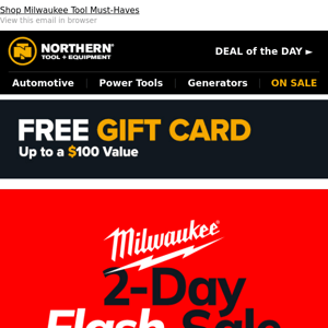 Milwaukee Tool Flash Sale Starts Today!