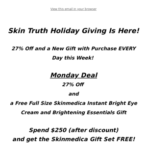27% Off and a Free Eye Cream Today!