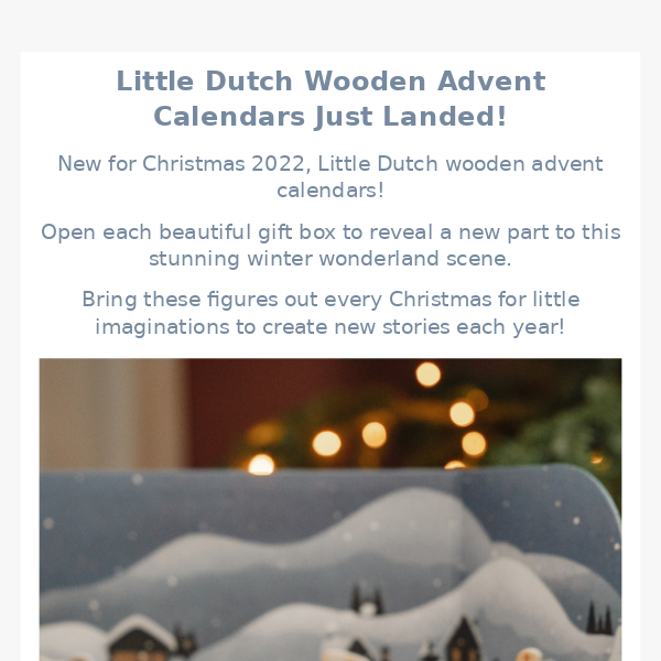 LOOK what's here! Little Dutch Advent Calendars👀