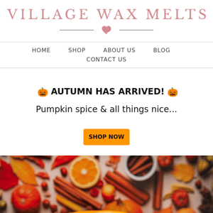 Autumn scents are here! 🎃🍁🍂