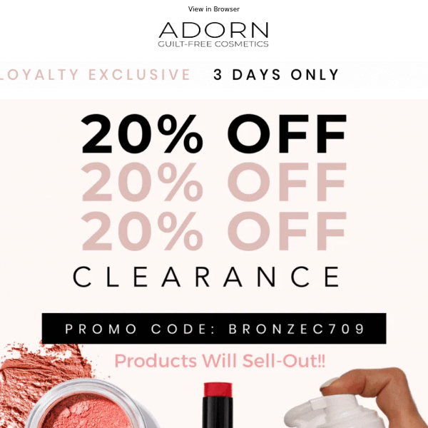 *20% OFF! Loyalty Exclusive 🏆✨