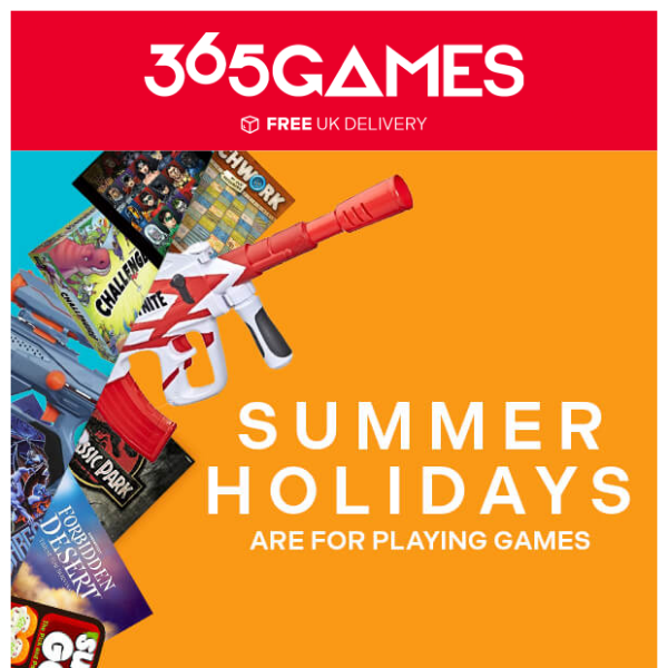 Level up your summer fun with board games and Nerf guns!