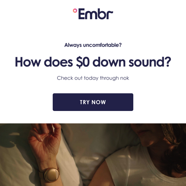 Try the Embr Wave 2 for $0 down