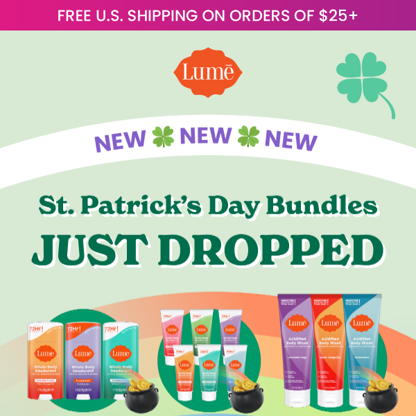 Celebrate St. Paddy’s with FREE Lume 🍀
