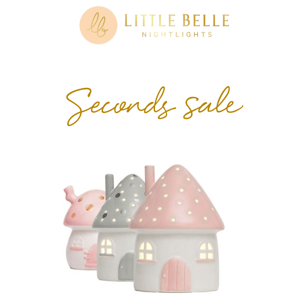 SECONDS SALE ENDS MIDNIGHT! Save 30-50% on little belle lights marked as seconds