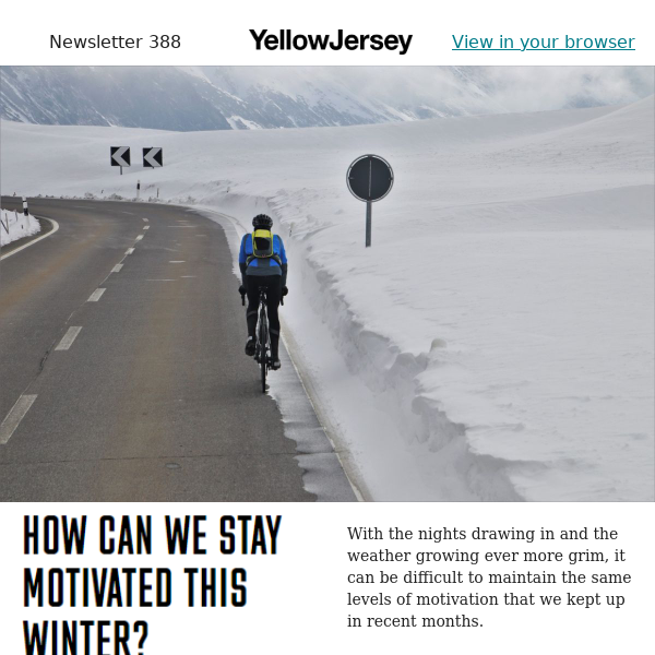 How can we stay motivated this winter?