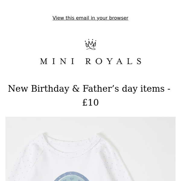 Sparkle for just £10 - New Birthday Pyjamas & Father's day Items