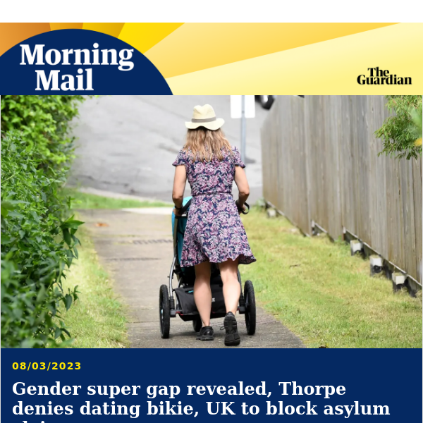 Gender super gap revealed | Morning Mail from Guardian Australia