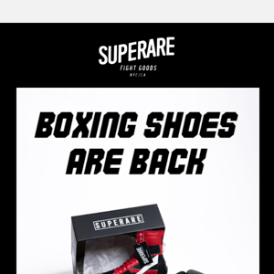 Red & Blue Boxing Shoes: Now Back