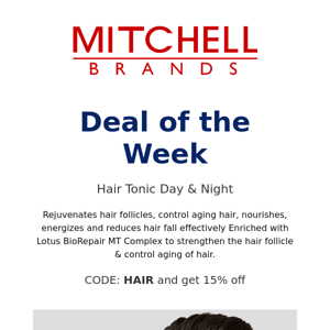 Deal of the Week. Stop hairloss.