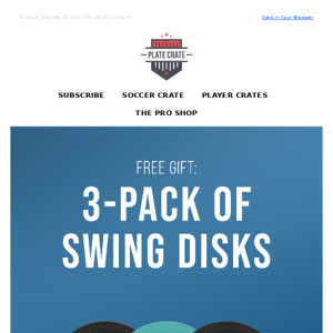 Free Gift: 3-Pack of Swing Disks