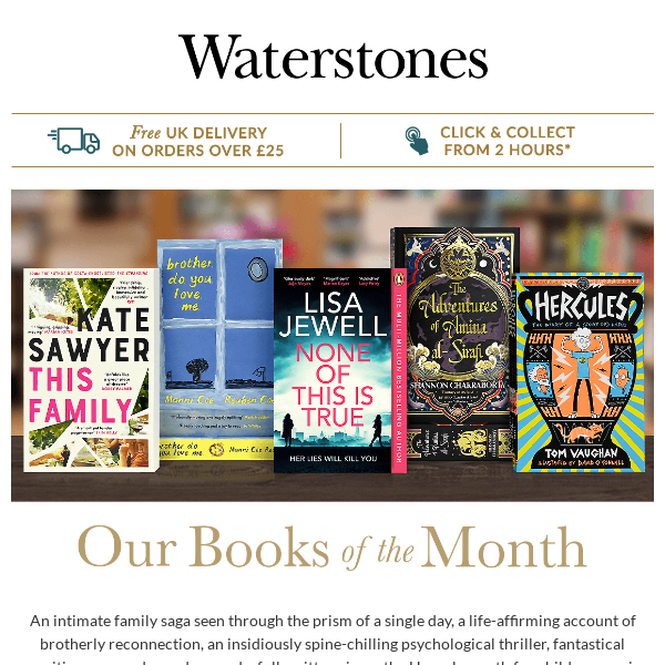 Our Books Of The Month For March