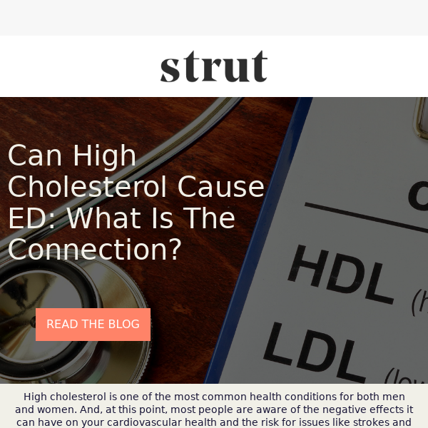 Can High Cholesterol Cause ED?