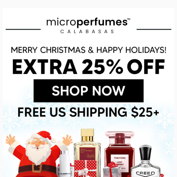 It’s a Christmas Miracle! 25% Off* Storewide