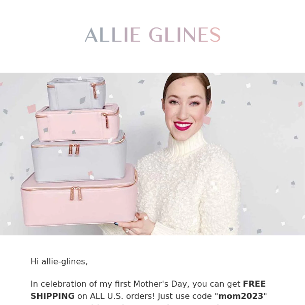 🥳 FREE U.S. Shipping for Mother's Day!